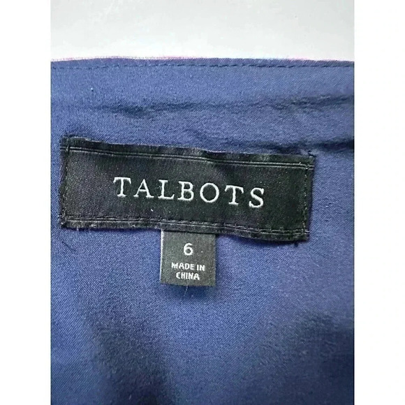 Talbots Woman Jungle Botanical Stretch Cotton Canvas Skirt Size 6 Floral EUC - Picture 5 of 7